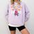 Retro Library Book Fair Queen School Reading Girls Women's Comfort Colors Sweatshirt Crimson