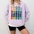 Retro Nineties Style Audio Tape Nostalgia Year 1990 Comfort Colors Sweatshirt Crimson