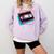 Retro VHS Vaporwave Video Cassette Nostalgia Geek Chic Comfort Colors Sweatshirt Crimson