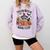 Salem WItch Book Club Halloween Raccoon Witch Reading Book Comfort Colors Sweatshirt Crimson