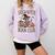 Salem Witch Book Club Raccoon Reading Comfort Colors Sweatshirt Crimson