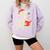 Skeleton Reading Book Christmas Teacher Librarian Book Lover Comfort Colors Sweatshirt Crimson
