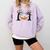 Skeleton Reading Book In Hammock Halloween Reader Comfort Colors Sweatshirt Crimson