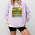 Softball Just A Girl Comic Book Style Graphic For Teens Comfort Colors Sweatshirt Crimson