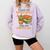 Spicy Books And Iced Coffee Book Lover Smut Reader Comfort Colors Sweatshirt Crimson
