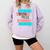 Threadless Grey Sky Chai Trans Book Pride Graphic Comfort Colors Sweatshirt Crimson