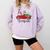 Tis The Season Holiday Nostalgia Red Truck Comfort Colors Sweatshirt Crimson