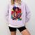 History Woman Reading Book Geometric Girl Educated Comfort Colors Sweatshirt Crimson