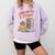 Unearth A Story Cute Turtle Reading Books Librarian Comfort Colors Sweatshirt Crimson