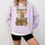 Unearth a Story Triceratops Dinosaur Reading Books Cute Dino Comfort Colors Sweatshirt Crimson