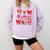 Valentine Teacher Coquette Bow Pencil Heart Book Girl Women Comfort Colors Sweatshirt Crimson Valentine Teacher Coquette Bow Pencil Heart Book Girl Women Comfort Colors Sweatshirt Crimson