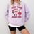 Valentines Day Book Read Your Heart Out Women Men Kids Comfort Colors Sweatshirt Crimson