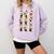 Vampire Reading Books Halloween Cute Teens Kids Comfort Colors Sweatshirt Crimson