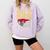Wake Up Smarter Librarian Book Stack Premium Tri-Blend Comfort Colors Sweatshirt Crimson
