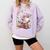 Watercolor Butterfly Fairy Read Book Library Fantasy Novel Comfort Colors Sweatshirt Crimson