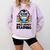 Wild About Reading Book Lover Penguin Comfort Colors Sweatshirt Crimson