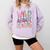Wild About Reading Books Readers Lovers Bookworm Library Day Comfort Colors Sweatshirt Crimson