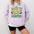 WILD ABOUT READING I Love Books Bookworm Library Day Comfort Colors Sweatshirt Crimson