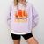Women's All Booked For Valentine Teacher Valentines Reading Book Comfort Colors Sweatshirt Crimson