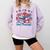Women's Books Fireworks And Freedom Independence Day Book Lover Comfort Colors Sweatshirt Crimson