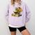 Women's Dragon Bookworm Reading Book Graphic Comfort Colors Sweatshirt Crimson