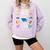 Women's I Have No Control On A Cruise They Book Themselves Cruise Comfort Colors Sweatshirt Crimson