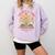 Women's Unearth a Story 2026 Summer Reading Program Flowers Book Comfort Colors Sweatshirt Crimson Women's Unearth a Story 2026 Summer Reading Program Flowers Book Comfort Colors Sweatshirt Crimson