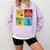 Wrestling Comic Book Wrestler Mexican Lucha Libre Mask Comfort Colors Sweatshirt Crimson