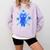Yk2 Grunge Earthy Blue Cat With Stars Tomboy 90s Nostalgia Comfort Colors Sweatshirt Crimson