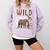 Zoo Animals Wild About Reading Books Reader Lover Librarian Comfort Colors Sweatshirt Crimson