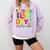 2025 Last Day Of School Autograph Kindergarten Graduation Comfort Colors Sweatshirt Orchid
