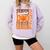 2026 Basketball Senior Dad Graduation Matching Family Comfort Colors Sweatshirt Orchid