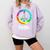 2026 Graduation Class Year Tie Dye Peace Sign Graduate Shirt Comfort Colors Sweatshirt Orchid