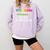 3rd Grade Level Complete Third Grade Graduation Comfort Colors Sweatshirt Orchid