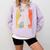 4th Grade Level Complete Gamer Class Of 2023 Graduation Comfort Colors Sweatshirt Orchid