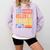 8th Grade Graduation Shirt 2024 Gamer Level Eighth Birthday Comfort Colors Sweatshirt Orchid