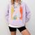 8th Grade Level Complete Gamer Class Of 2024 Graduation Comfort Colors Sweatshirt Orchid