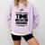 Adult College Graduation Comfort Colors Sweatshirt Orchid