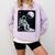 Aesthetic Spaceman Astronaut On The Moon Space Introvert Comfort Colors Sweatshirt Orchid