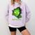 Alien Face Ew People UFO Introvert Meme Men Women Kids Comfort Colors Sweatshirt Orchid