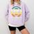 Alien Face Ew People Ufo Introvert Men Women Kids Teen Comfort Colors Sweatshirt Orchid