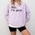 Antisocial Nah I'm Good Introvert Sarcastic Saying Comfort Colors Sweatshirt Orchid
