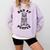Bad At People Ferret Introvert Saying Slogan Comfort Colors Sweatshirt Orchid