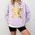 This Badass Has a Masters Degree College Graduation Comfort Colors Sweatshirt Orchid