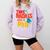 This Badass Has a PhD Doctor Graduation Comfort Colors Sweatshirt Orchid