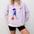 Basketball Dabbing Shirt Senior Graduation Him Her Comfort Colors Sweatshirt Orchid