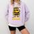 Bees They Call Me The Spelling Bee Champ Graduation Comfort Colors Sweatshirt Orchid