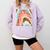 Books Helping Introverts Avoid Conversation Comfort Colors Sweatshirt Orchid