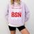 BSN Nurse Graduation Essentials BSN Nursing School Student Comfort Colors Sweatshirt Orchid