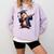 Capybara Graduation Dabbing Capy Wearing Graduate Gown Comfort Colors Sweatshirt Orchid